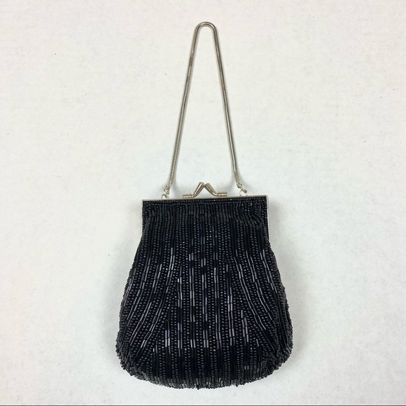 Beaded Square Design Handbag - Picture 3 of 6